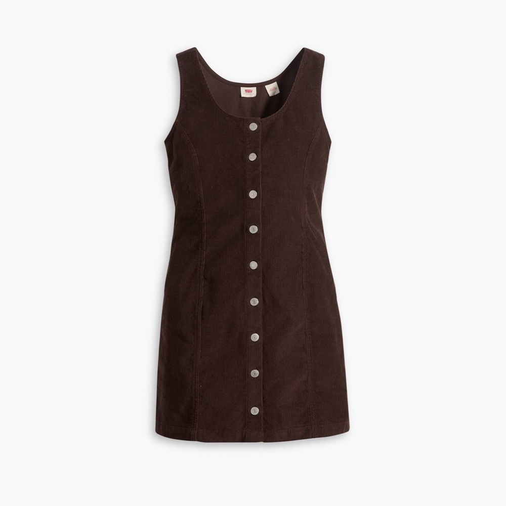 NEW Levi’s Chocolate Brown Corduroy Mini Dress XS